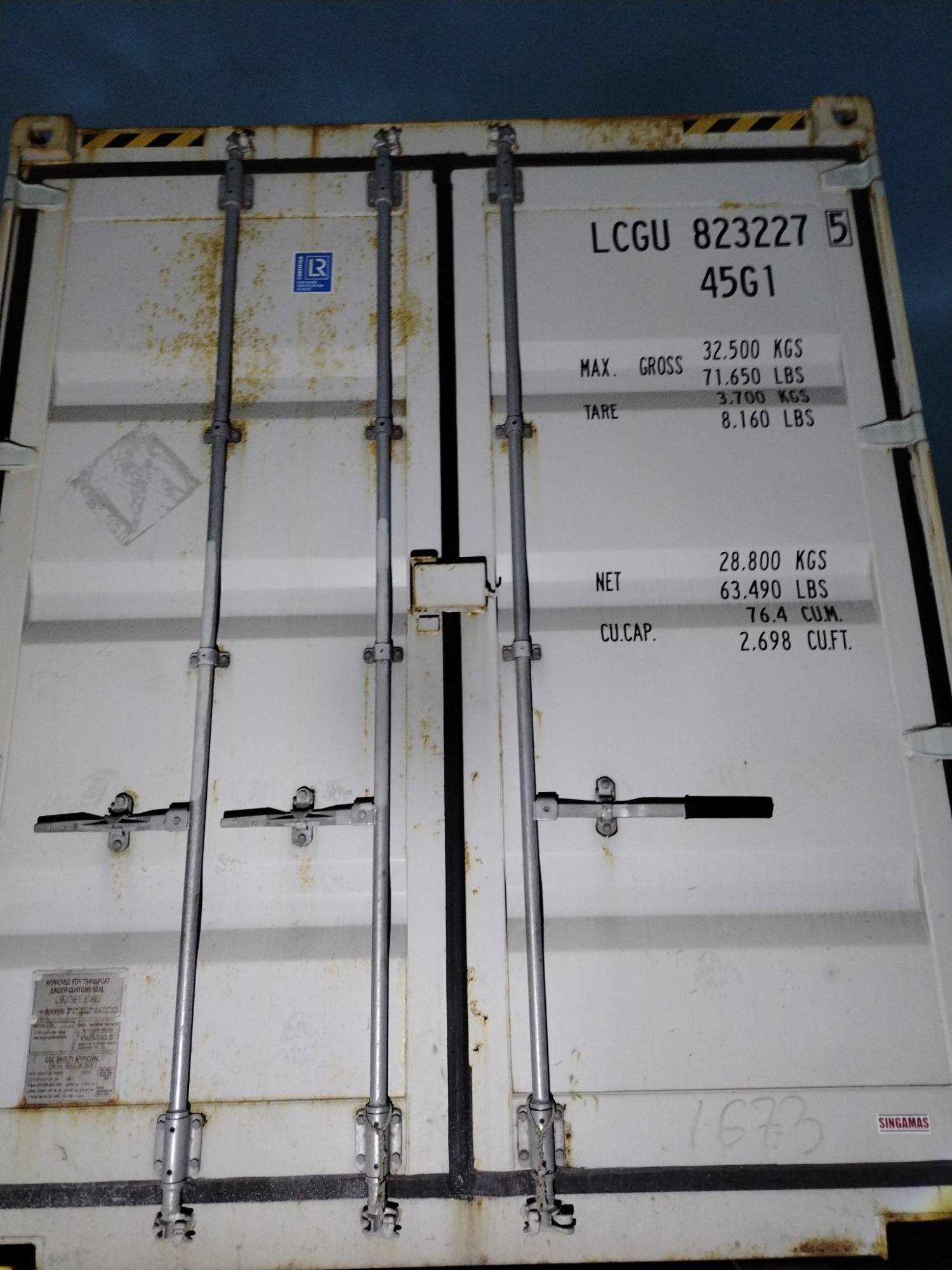 Контейнер 40HC новый №LCGU8232275, фото 2