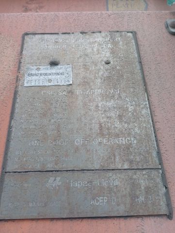 Контейнер 20DC №HLXU3484765