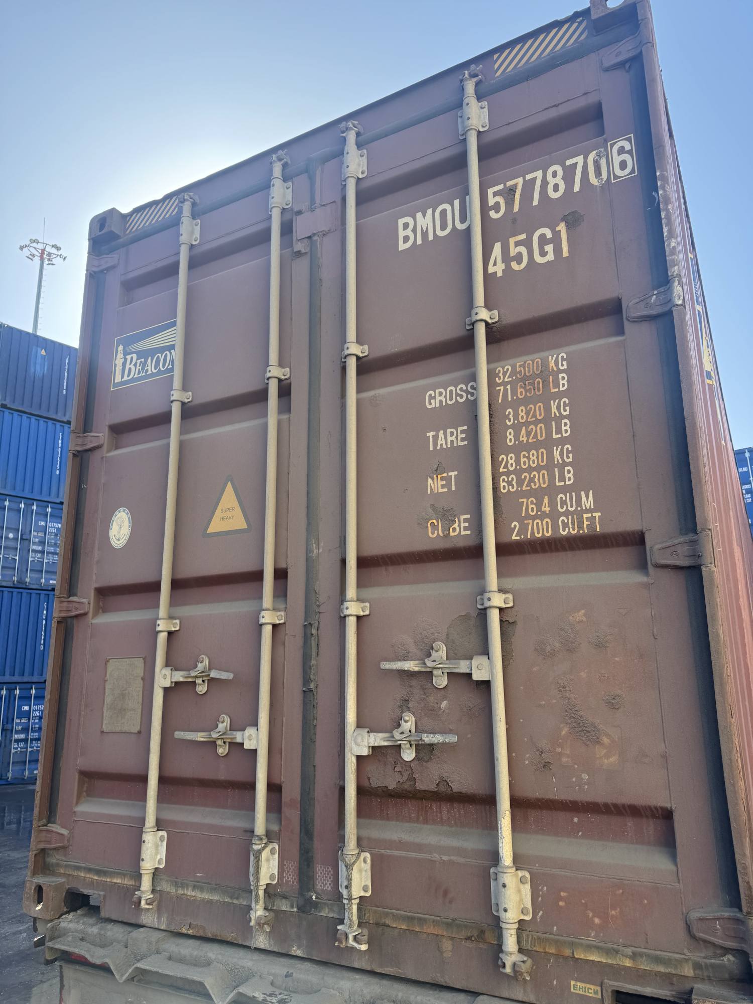 Контейнер 40HC б/у №BMOU5778706, фото 7