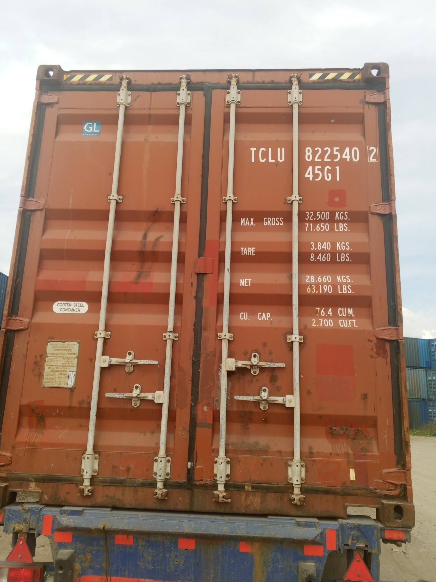 Контейнер 40HC б/у №TCLU8225402, фото 4