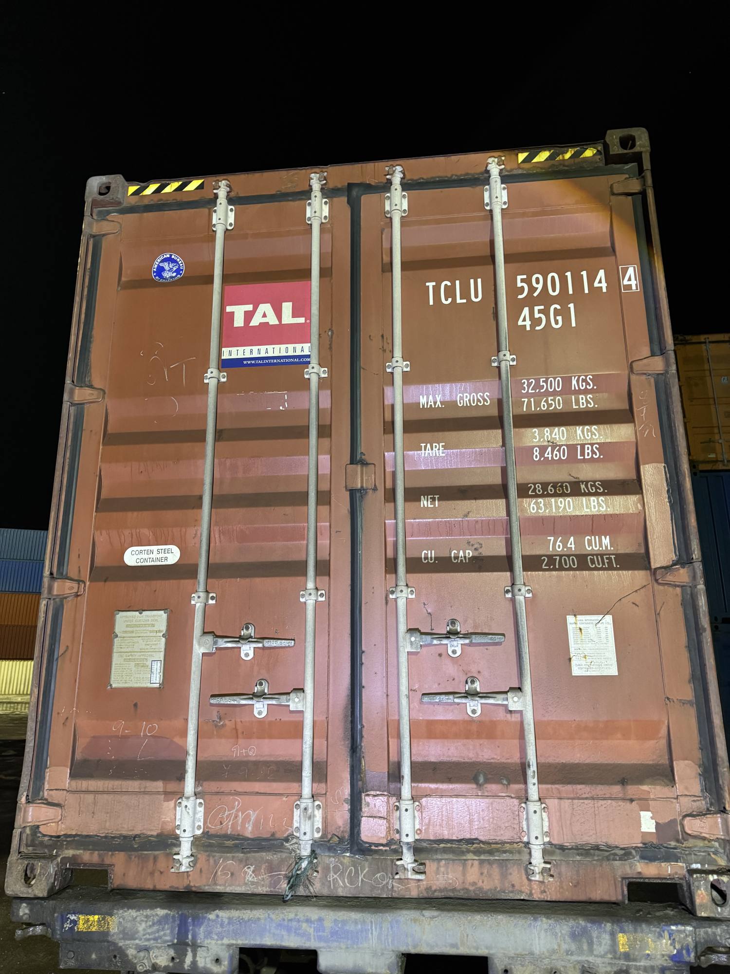 Контейнер 40HC б/у №TCLU5901144, фото 7