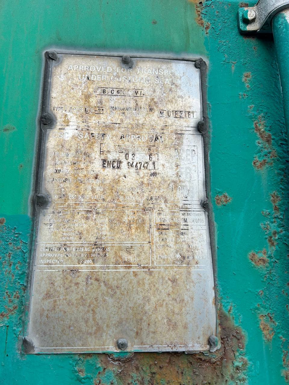 Контейнер 40HC б/у №TDTU7091275, фото 9