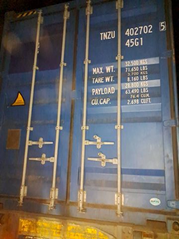 Контейнер 40HC №TNZU4027025