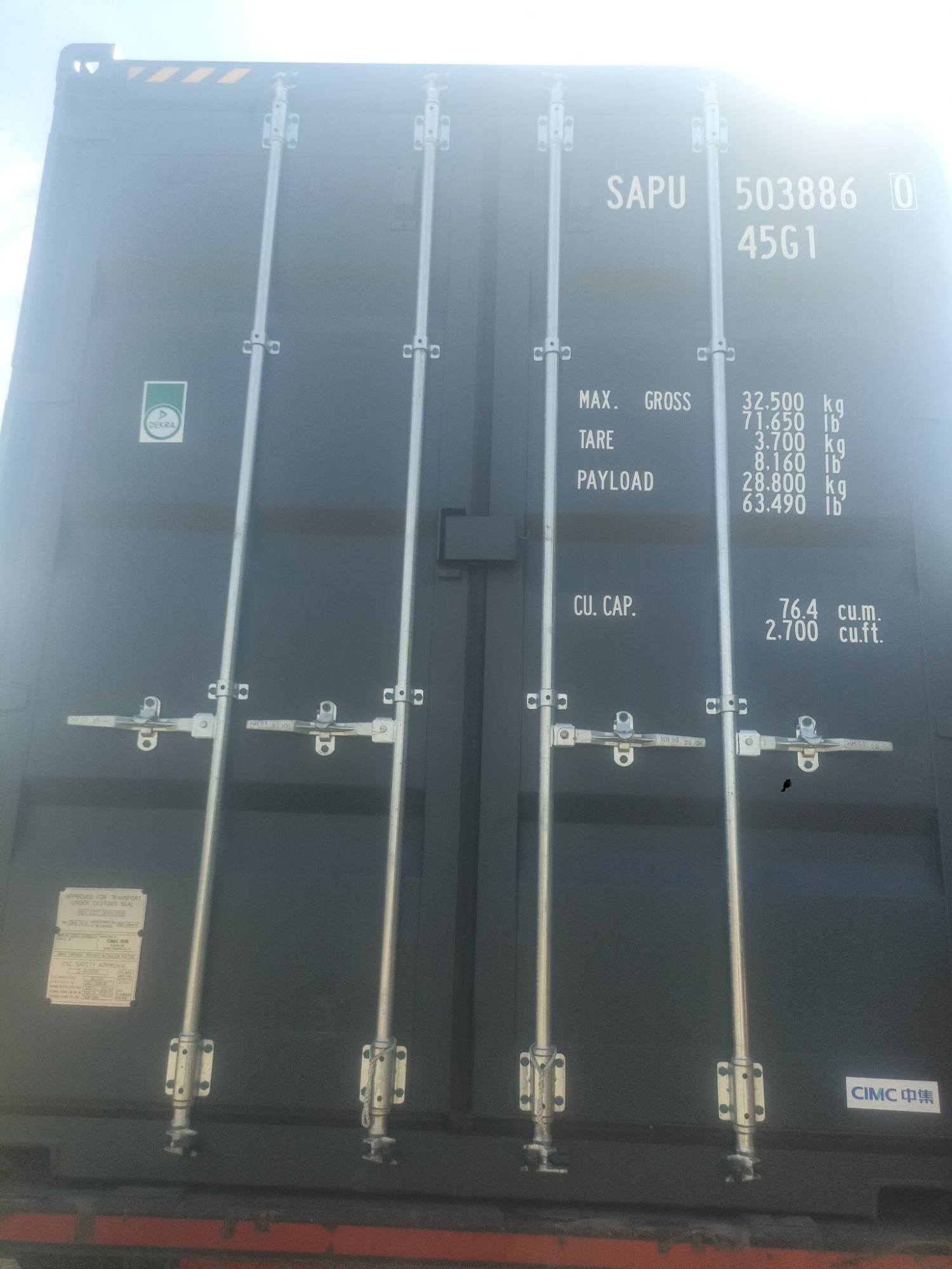 Контейнер 40HC новый №SAPU5038860, фото 2