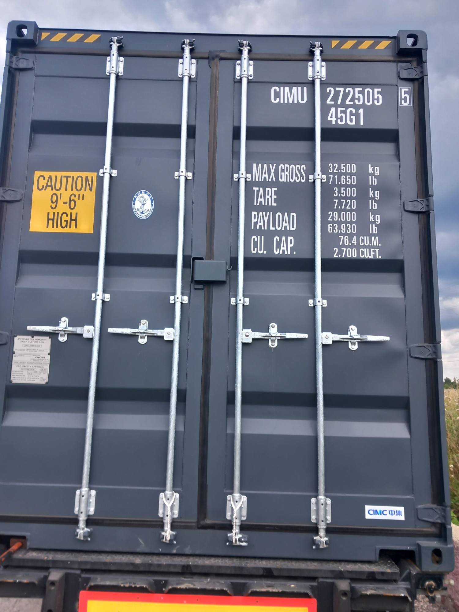 Контейнер 40HC новый №CIMU2725055, фото 6