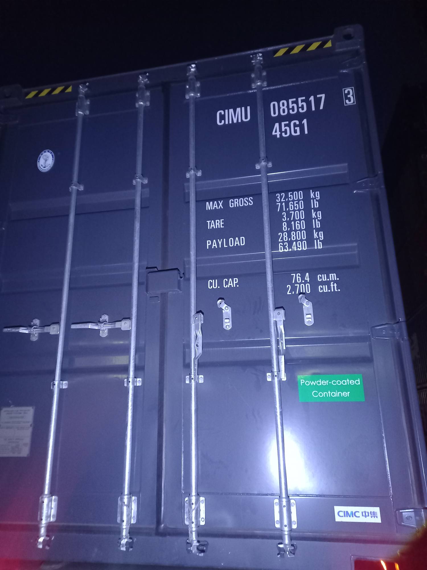 Контейнер 40HC новый №CIMU0855173, фото 2