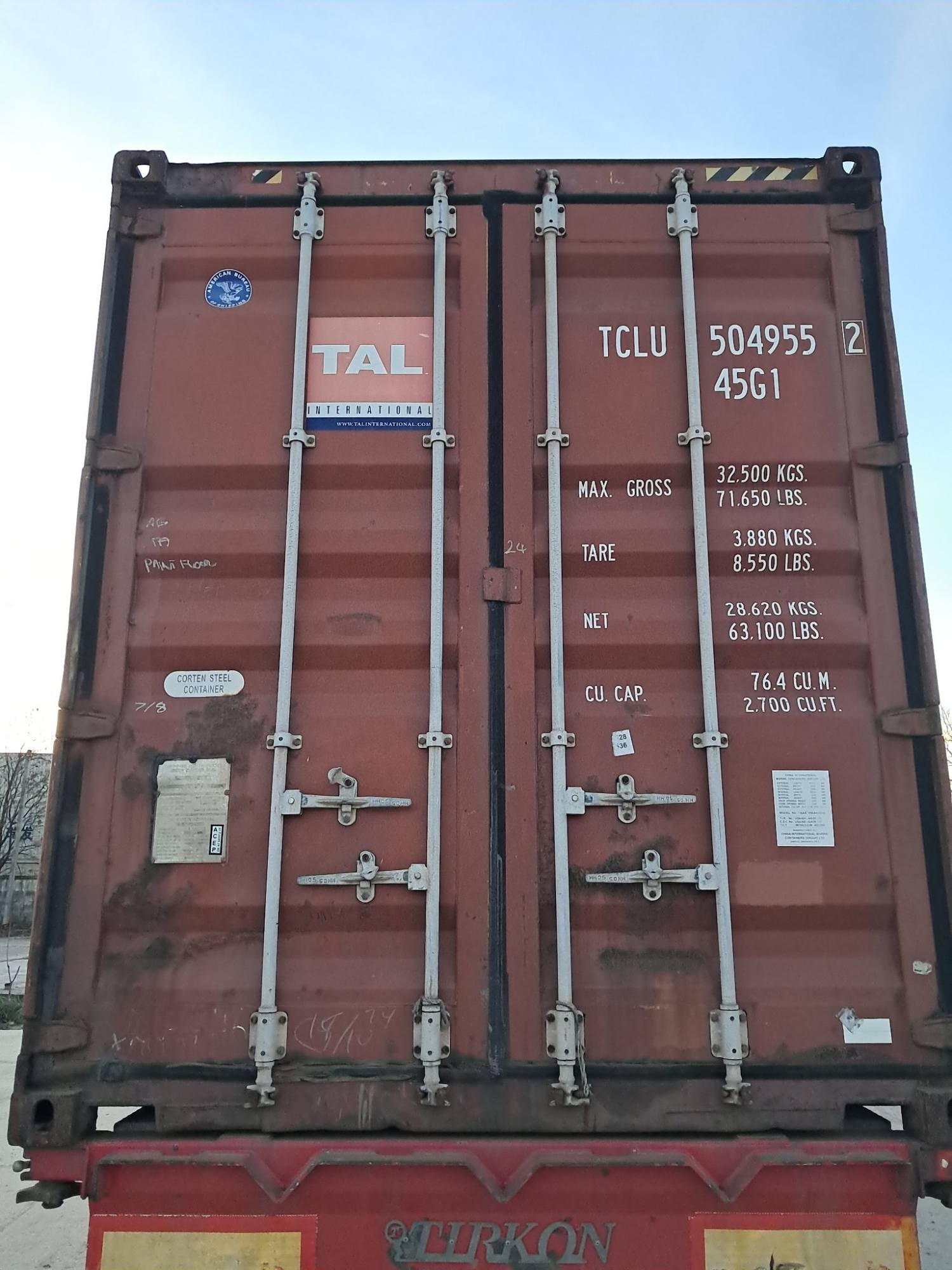 Контейнер 40HC б/у №TCLU5049552, фото 2