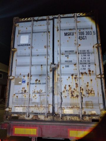 Контейнер 40HC №MSKU1063035