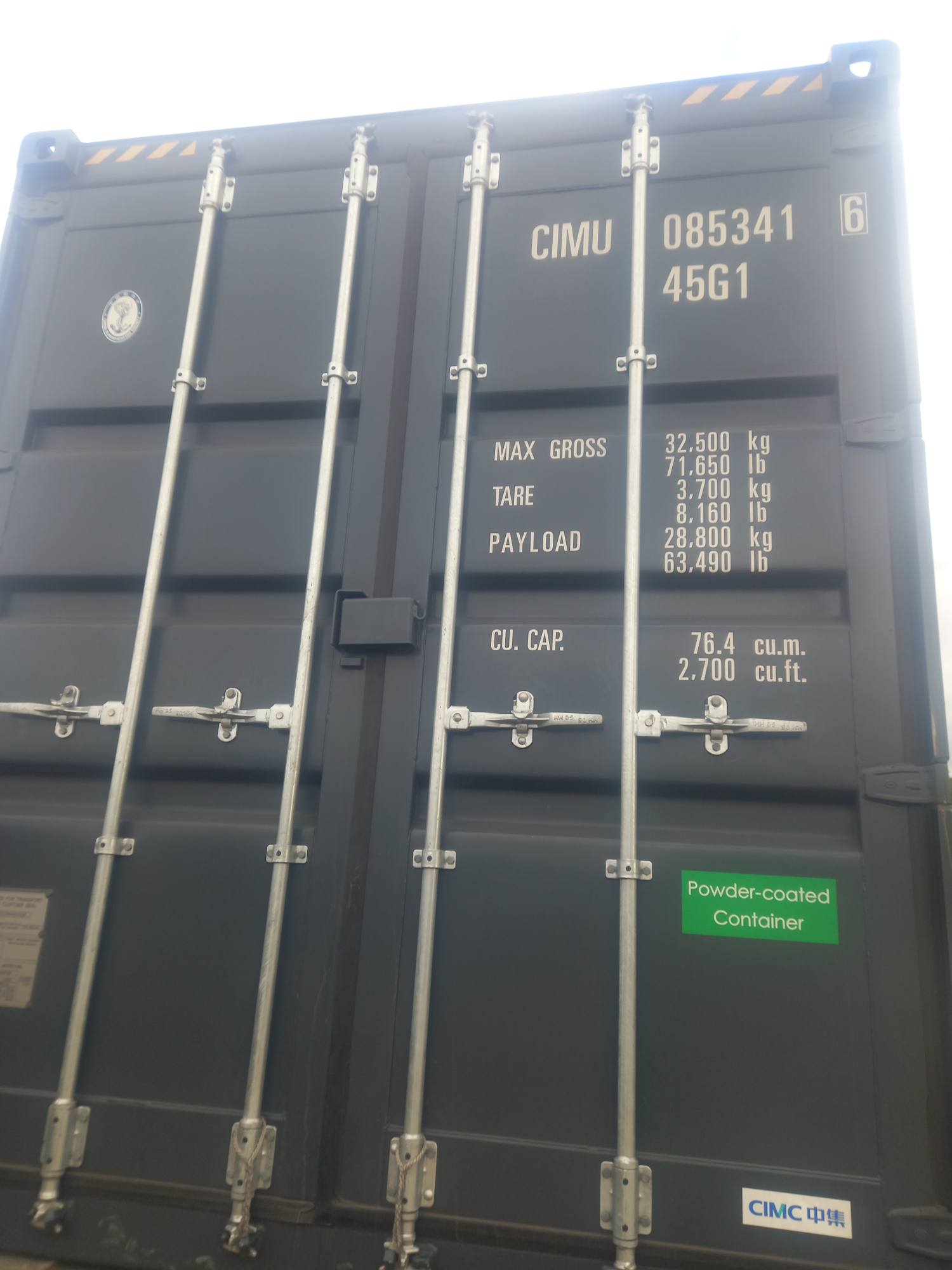 Контейнер 40HC новый №CIMU0853416, фото 2