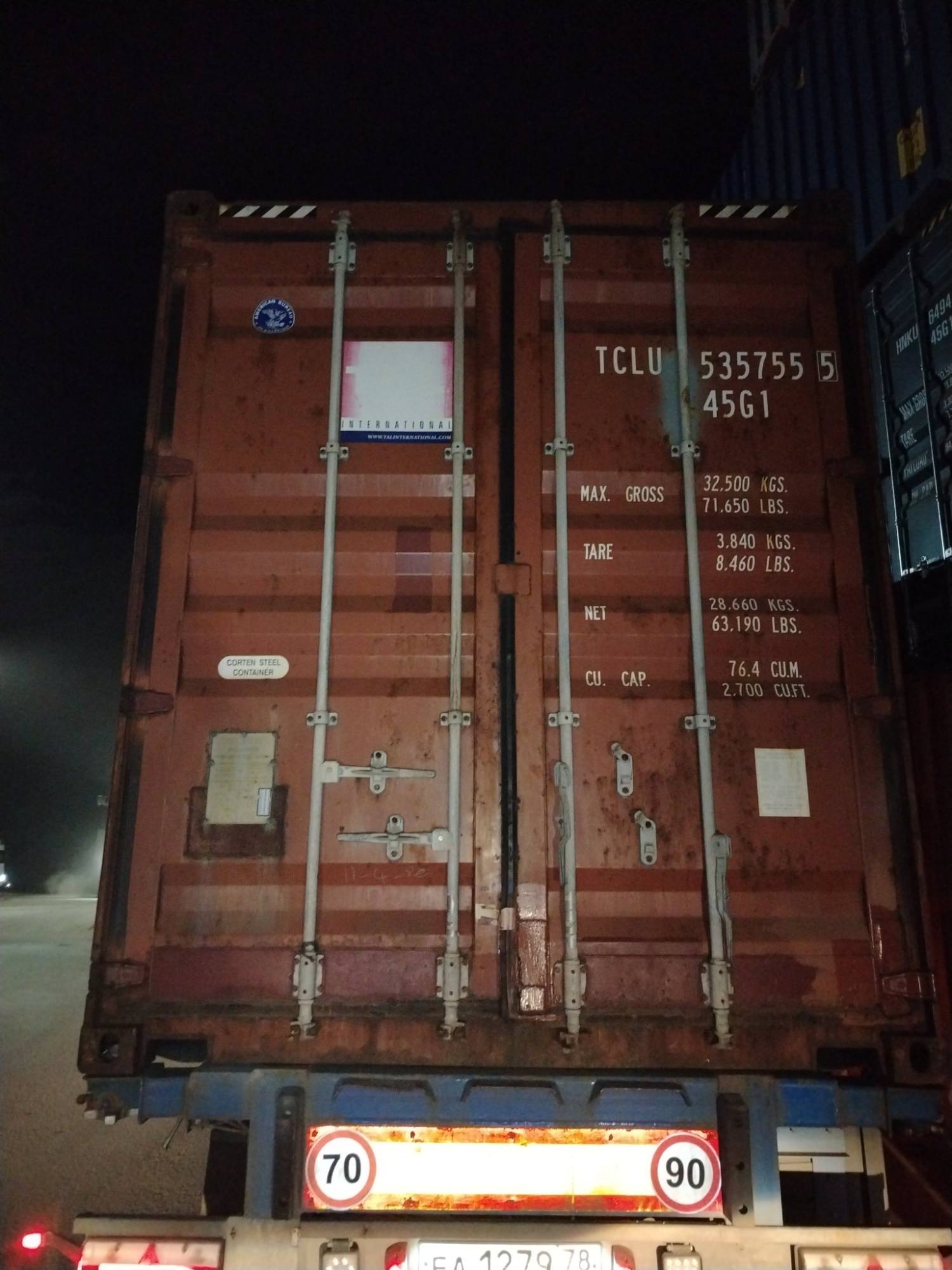Контейнер 40HC б/у №TCLU5357555, фото 2