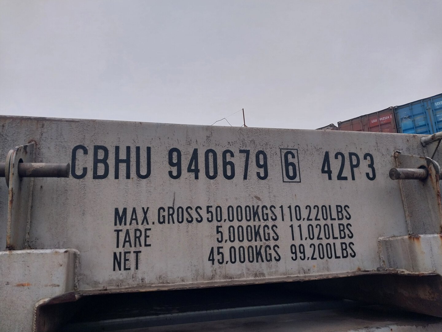 Контейнер 40FR б/у №CBHU9406796, фото 6