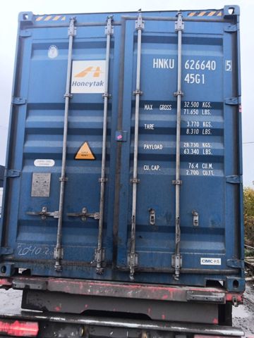 Контейнер 40HC №HNKU6266405