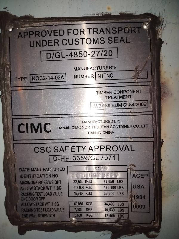 Контейнер 40HC б/у №YYCU6023447, фото 2
