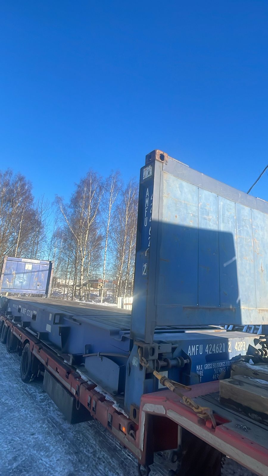 Контейнер 40FR б/у №AMFU4246212, фото 7