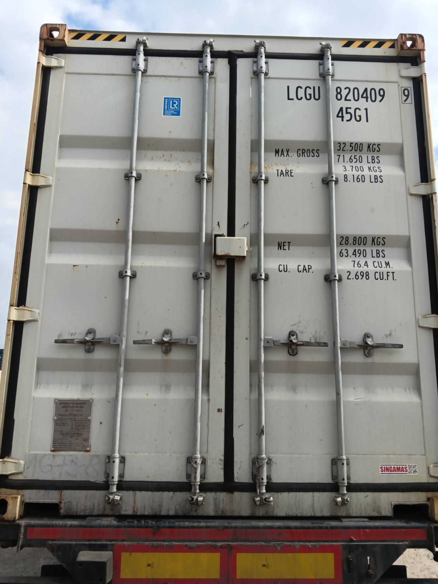 Контейнер 40HC новый №LCGU8204099, фото 2