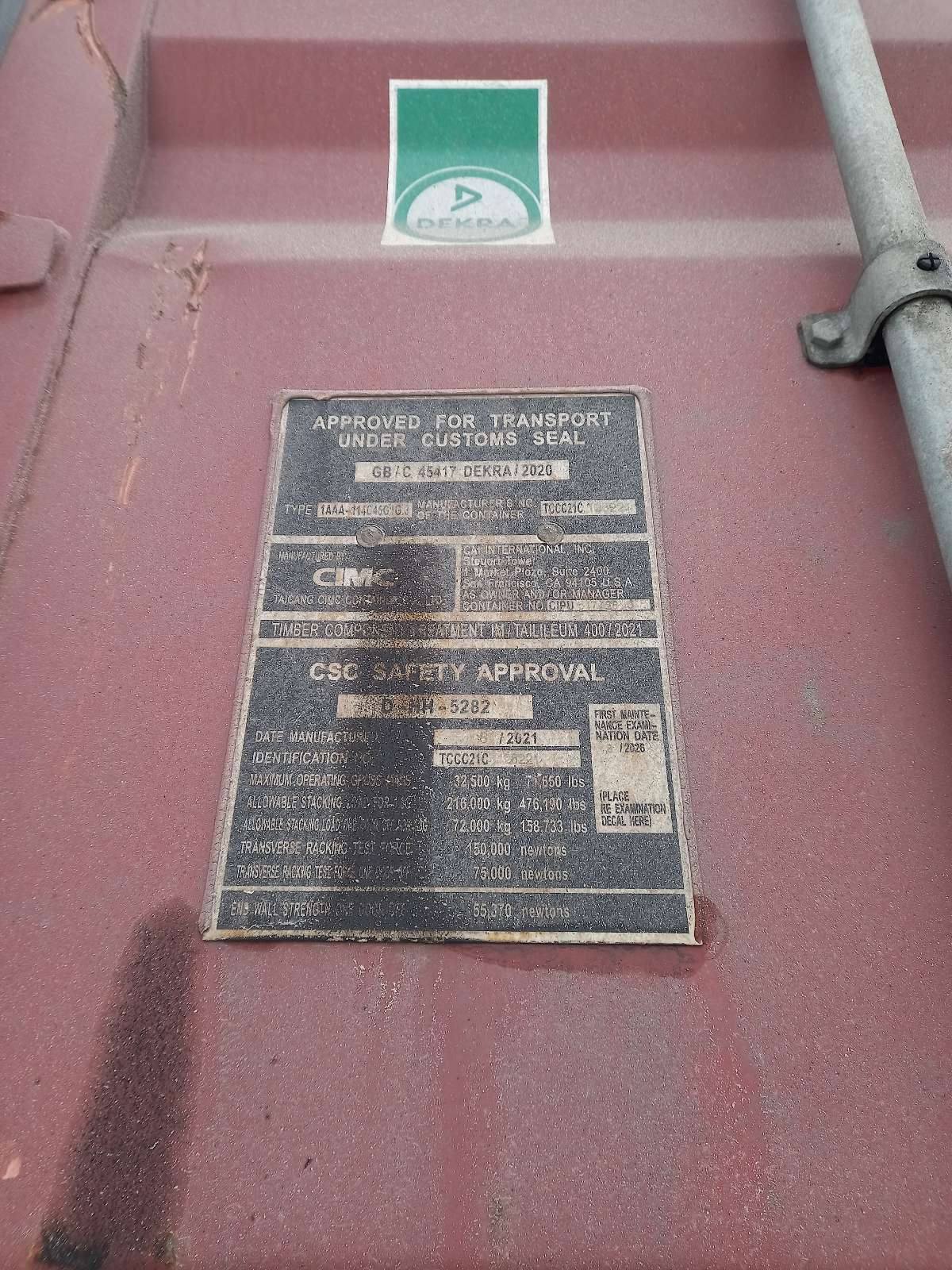 Контейнер 40HC новый №CIPU5173285, фото 2