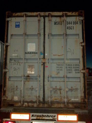 Контейнер 40HC №MSKU0449949