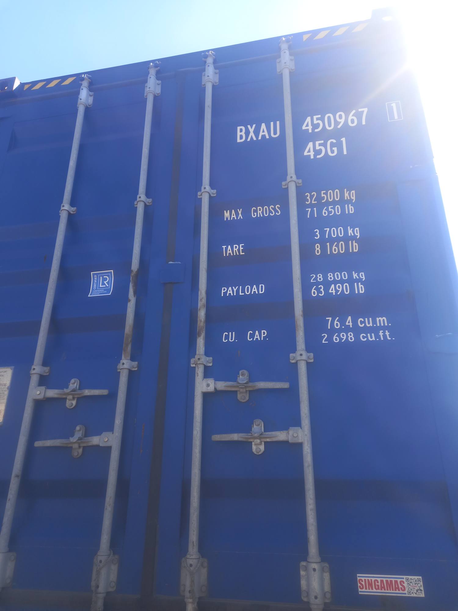 Контейнер 40HC новый №BXAU4509671, фото 2