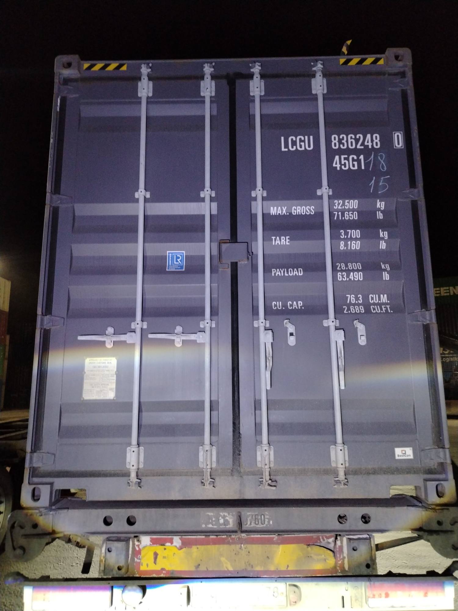 Контейнер 40HC новый №LCGU8362480, фото 2