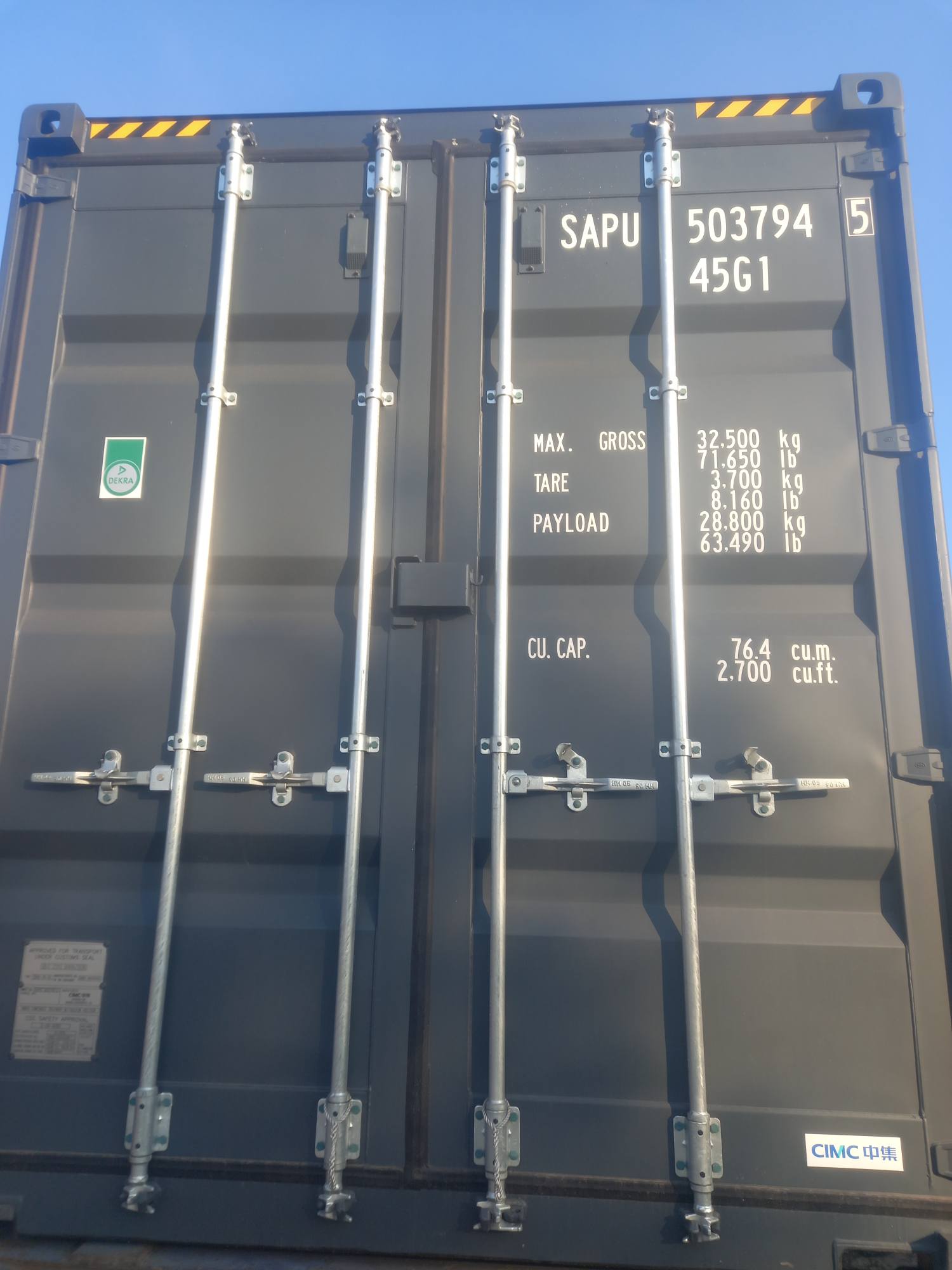 Контейнер 40HC новый №SAPU5037945, фото 2